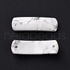 Natural Howlite Connector Charms G-D460-02M-2