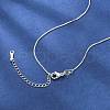 Brass Box Chain Necklaces for Women NJEW-G160-17S-5