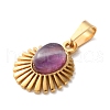 Natural Amethyst Pendants STAS-C120-15G-05-2