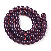 Imitation Jade Glass Beads Strands GLAA-NH0002-A04-2