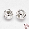 Fancy Cut 925 Sterling Silver Round Beads STER-F012-08B-3