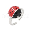 Brass Cuff Rings for Women RJEW-C122-02P-4