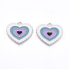 Alloy Enamel Pendants ENAM-T020-104B-1