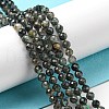 Natural Green Quartz Beads Strands G-C052-09-2