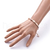 Natural Baroque Pearl Keshi Pearl Beaded Bracelets BJEW-JB05266-03-4