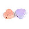 UV Plating Opaque Acrylic Beads OACR-T028-42-2