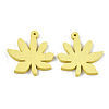 Painted Poplar Wood Pendants WOOD-S045-066F-2