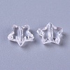 Transparent Acrylic Beads X-SACR-WH0002-07K-2
