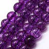 Dyed Round Natural Crackle Quartz Beads Strands G-K084-8mm-01B-1