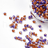 Spray Painted Resin Beads RESI-K005-01E-1