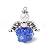 Glass Seed Beaded Angel Pendants PALLOY-MZ00714-2