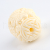 Carved Synthetic Coral Beads CORA-Q028-16-4