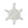 3Pcs 3 Color Christmas Seed Beads Beaded Charms PALLOY-MZ00300-2