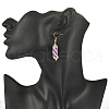 Glass Seed Braided Column Dangle Earrings EJEW-MZ00060-01-3