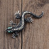 Gecko Rhinestone Brooch Pin PW-WG99E82-01-1
