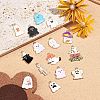 15Pcs 15 Styles Halloween Alloy Enamel Pendants FIND-YW0006-06-3