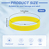 CREATCABIN 10Pcs Word Silicone Cord Bracelet Wristband BJEW-CN0001-04A-2