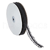 15 Yards Polyester Ruffled Elastic Lace Trim OCOR-WH0088-81B-1