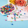 Mixed Color Acrylic Enamel Beads SACR-TA0001-08-5