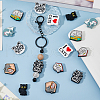 DICOSMETIC 16Pcs 8 Styles Silicone Focal Beads SIL-DC0001-64-4