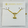 Brass Initial Pendant Necklaces for Women FS-WG8E27F-09-1