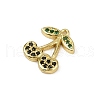 Brass Micro Pave Cubic Zirconia Pendants KK-M322-48G-06-2