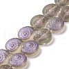 Electroplate Glass Beads Strands EGLA-F164-HR03-1