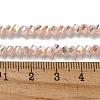 Electroplate Glass Beads Strands GLAA-Q105-04M-3