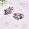 2Pcs Detachable Glass Rhinestone Shoe Decoration AJEW-FG0002-04-5