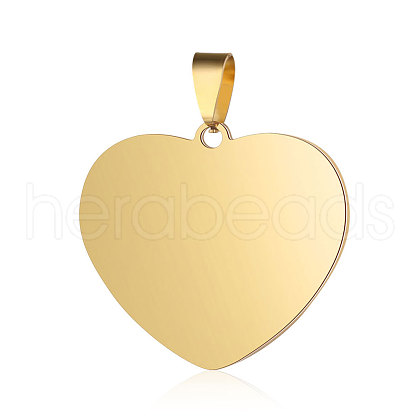Ion Plating(IP) 304 Stainless Steel Stamping Blank Tag Pendants STAS-I311-04B-G-1