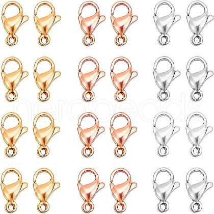 Unicraftale PVD Vacuum Plating 304 Stainless Steel Lobster Claw Clasps STAS-UN0006-26-1