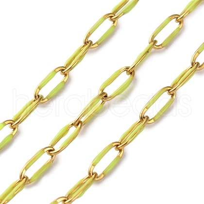 304 Stainless Steel Enamel Cable Chains CHS-R020-02G-06-1