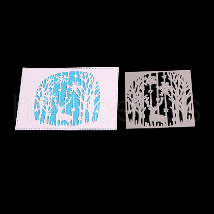 Deer Frame Carbon Steel Cutting Dies Stencils X-DIY-F036-02-1