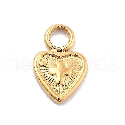 Ion Plating(IP) 304 Stainless Steel Charms STAS-P379-35G-1