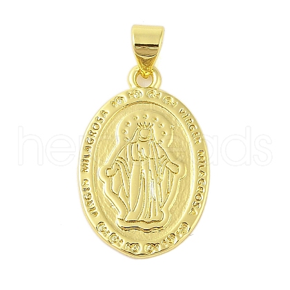 Rack Plating Brass Pendants KK-S380-42F-G-1