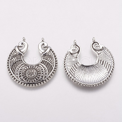 Tibetan Style Alloy Pendants TIBEP-G019-01AS-1
