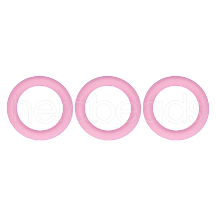 3Pcs Ring Silicone Focal Beads JX895G-01-1