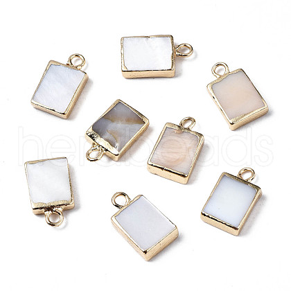 Natural Freshwater Shell Charms X-SHEL-N026-147-1