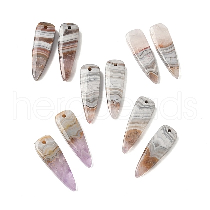Natural Agate Pendants G-A244-07F-1