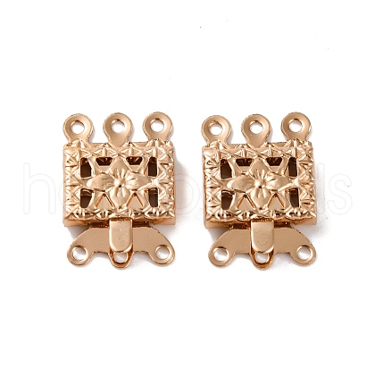 Brass Box Clasps KK-XCP0001-75KCG-1