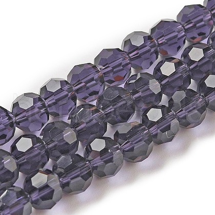 Transparent Glass Beads EGLA-A035-T6mm-D15-1