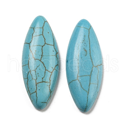 Dyed Synthetic Turquoise Cabochons G-B070-02-1