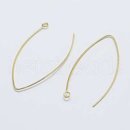 925 Sterling Silver V Shaped Earring Hooks STER-K167-064G-1