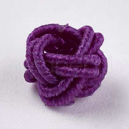 Polyester Weave Beads WOVE-K001-A11-1