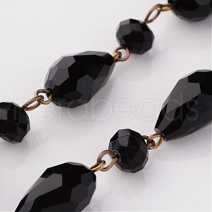 Handmade Glass Beads Chains AJEW-JB00226-02-1