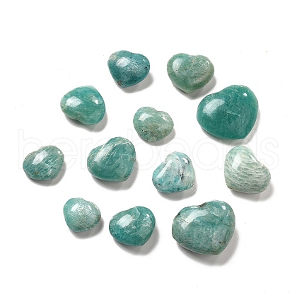 Natural Amazonite Home Heart Love Stones G-G986-03-1