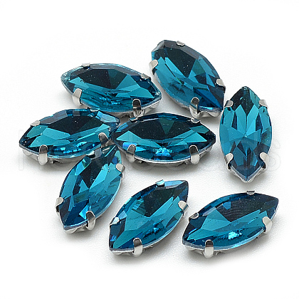 Sew on Rhinestone RGLA-T034-6x12mm-15-1