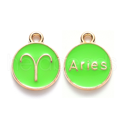 Alloy Enamel Pendants ENAM-S124-01B-06A-1