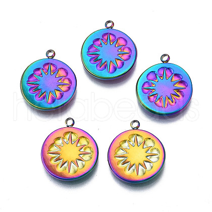 Ion Plating(IP) 304 Stainless Steel Pendants STAS-S119-129-1