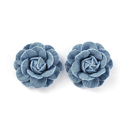 Denim Cloth Flowers DIY-WH0409-38A-1